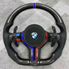 True Carbon Fiber Steering Wheel for BMW F30 F31 F35 F10 F15 F16 E90 Alcantara Airbag Cover