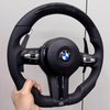 LED Leather Steering Wheel for BMW E90 E91 E92 E93 E70 E71 E87 E89 F30 F20 F10 with Carbon Fiber Paddles
