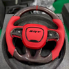 Bright Carbon Fiber Steering Wheel for Dodge Challenger Charger Ram with Airbag Cover