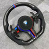 True Carbon Fiber Steering Wheel for BMW F30 F31 F35 F10 F15 F16 E90 Alcantara Airbag Cover