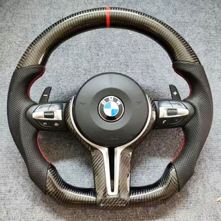 Gloss Carbon BMW E90 Racing Steering Wheel F30 G20 E90 F80 F82 Perforated Nappa