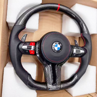 Flat Bottom BMW Steering Wheel M3 M4 M5 M6 E90 F10 F11 BMW M Sport M Performance Steering Wheel