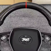 Matte Carbon Toyota Corolla Steering Wheel Contrast Stitching Genuine Leather Toyota Tacoma Steering Wheel