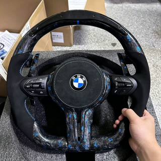 D-type Forged Carbon Fiber BMW E70 E90 E91 E92 E93 3 Series Steering Wheel