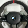 Alcantara Flat Bottom BMW Steering Wheel Contrast Stitching Genuine Leather BMW G20 G30 G80 Steering Wheel
