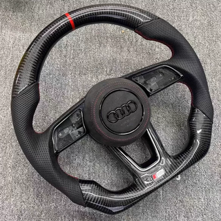 Real Carbon Fiber Audi A5 RS3 RS5 RS7 S3 S5 S7 Steering Wheel Nappa Leather Audi Steering Wheel