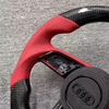 Audi Custom Real Carbon Fiber A4 B9 Steering Wheel Audi A1 A2 B8 TT TTRS 12 O'Clock Ring 