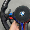 True Carbon Fiber Steering Wheel for BMW F30 F31 F35 F10 F15 F16 E90 Alcantara Airbag Cover