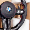 Flat Bottom BMW Steering Wheel M3 M4 M5 M6 E90 F10 F11 BMW M Sport M Performance Steering Wheel
