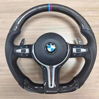 BMW Custom Real Carbon Fiber F30 F80 M3 F82 M4 E90 Steering Wheel Ergonomic Design BMW Steering Wheel