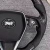Matte Carbon Toyota Corolla Steering Wheel Contrast Stitching Genuine Leather Toyota Tacoma Steering Wheel