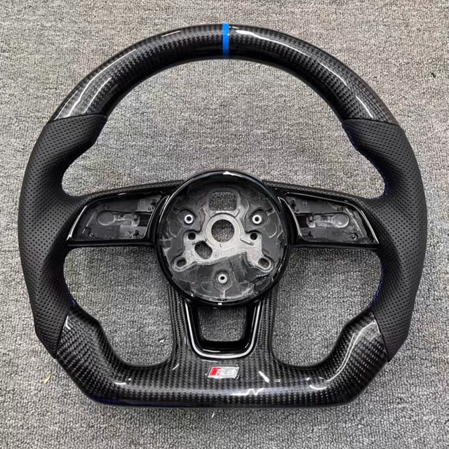 Gloss Carbon Audi RS A5 RS3 RS5 RS7 S3 S5 S7 Style Racing Steering Wheel