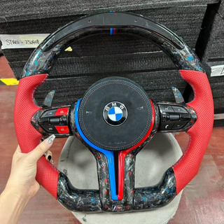 Forged Carbon Fiber BMW F20 F40 F30 F31 F35 F10 F11 F18 F90 Leather Steering Wheel