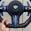Contrast Stitching Genuine Leather BMW F10 F20 F30 E90 Steering Wheel Flat Bottom BMW Steering Wheel