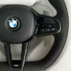 Alcantara Flat Bottom BMW Steering Wheel Contrast Stitching Genuine Leather BMW G20 G30 G80 Steering Wheel