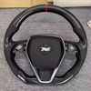 Matte Carbon Toyota Corolla Steering Wheel Contrast Stitching Genuine Leather Toyota Tacoma Steering Wheel