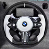 Flat Bottomed Genuine Carbon Fiber M5 5 6 7 Series F10 F11 F18 F90 F06 F07 Steering Wheel