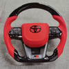 Customized Piano Black Steering Wheel for Toyota Land Cruiser Supra A90 Corolla