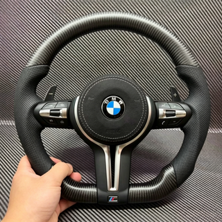 Matte Carbon Fiber Steering Wheel for BMW M4 F82 F83 M2 F87 X6 F16 X5 F15 F30 F20 E70 Plug And Play