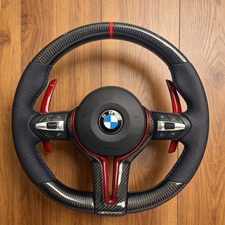 BMW Custom Real Carbon Fiber F10 F20 F30 E90 E91 Steering Wheel BMW M Sport M Performance Steering Wheel
