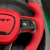 Bright Carbon Fiber Steering Wheel for Dodge Challenger Charger Ram with Airbag Cover