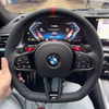 Genuine Leather BMW Steering Wheel for 3 5 Series G20 G30 G82 M4 with M1 M2 Buttons