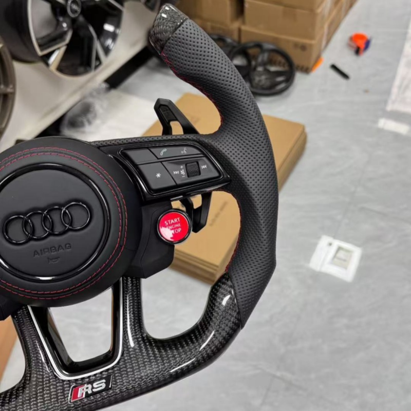 High quality Audi steering wheel, fine stitching, optional heated sport steering wheel, car interior replacement parts