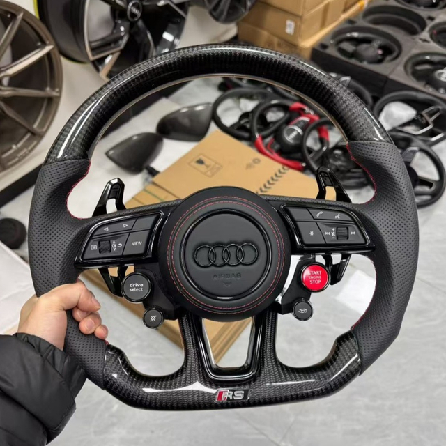 Audi sport steering wheel, leather multifunctional steering wheel, suitable for Audi series