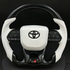 Replacement leather steering wheel for Toyota models, upgraded accessories for comfortable grip of car steering wheel