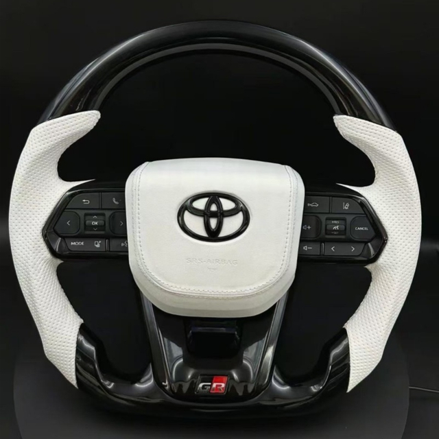 Replacement leather steering wheel for Toyota models, upgraded accessories for comfortable grip of car steering wheel