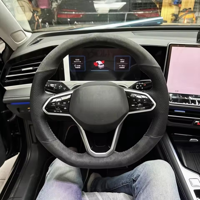 Custom Car Steering Wheel Braid Cover 100% Fit For Volkswagen VW Golf 7 6 MK7 MK6 MK5 NK4 NK3 MK2 Car Products Steering Wrap