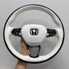 Leather Steering Wheel for Honda Accord CR-V Civic with Leather Airbag Cover