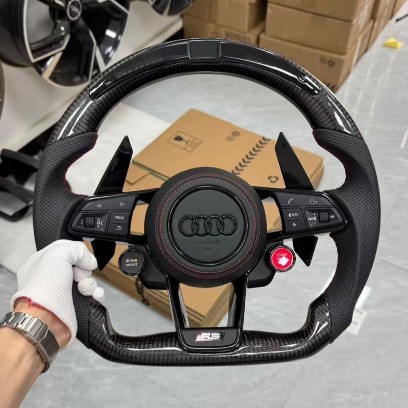 Leather steering wheel suitable for car modification