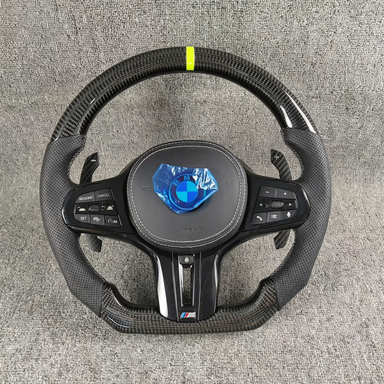 Custom BMW Real Carbon Fiber Steering Wheel 3 Series M3 G20 G21 G28 G80 G81 2019 - 2025 - YINGGENE