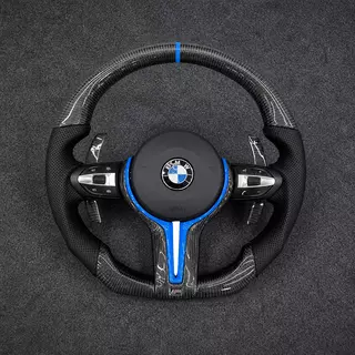 For BMW 7 Series F01 F02 F03 2009 – 2015 Custom Real Carbon Fiber Steering Wheel - YINGGENE