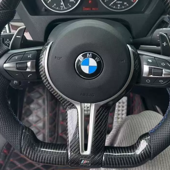 True Carbon Fiber F10 F11 F18 F01 F02 F03 F91 F92 F93 BMW Steering Wheel