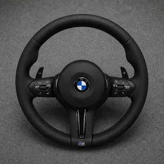 For BMW 3 Series M3 E90 E91 E92 E93 2005–2013 Custom Made Nappa Leather Steering Wheel - YINGGENE