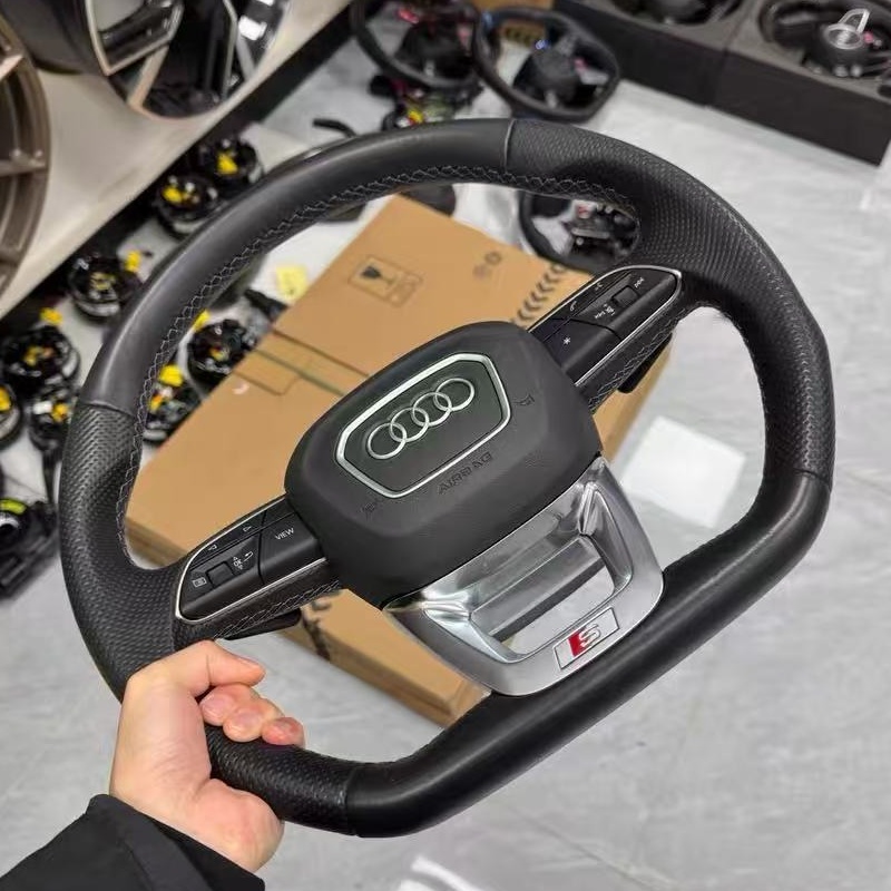 Leather Steering Wheel for Audi Q3 Q5 Q7 A4 A6 A3 A1 A7