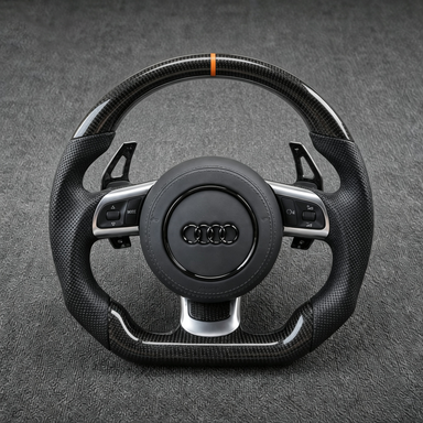 Custom Real Carbon Fiber Steering Wheel for Audi TTS TTRS TT Coupe Roadster 1998-2026 - YINGGENE