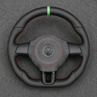 Volkswagen Golf 5 PQ34 GTI R32 (VR6 AWD) 1997-2004 Custom Nappa Genuine Leather Steering Wheel - YINGGENE