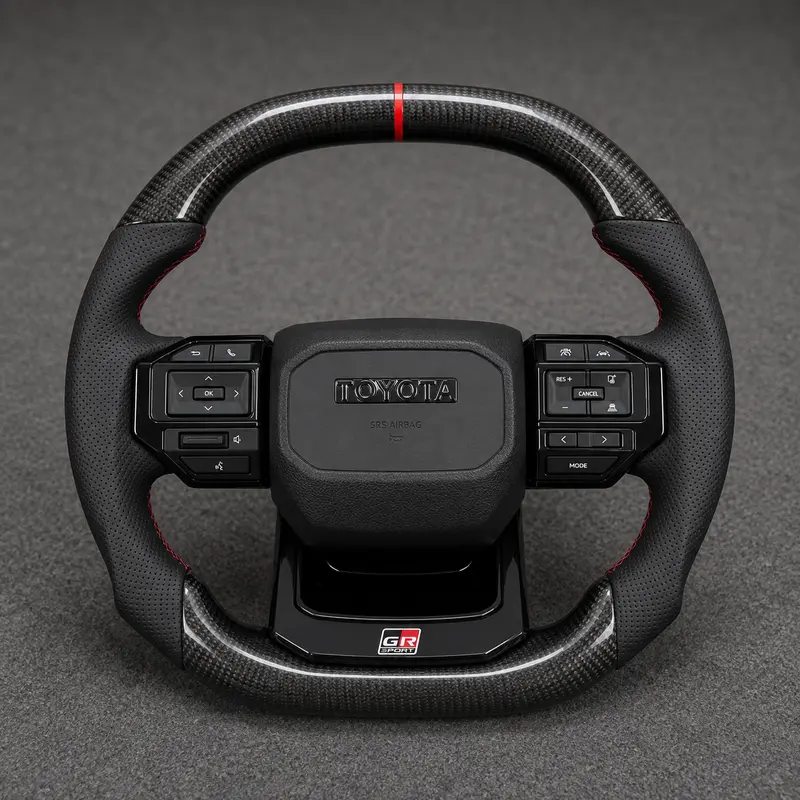 Custom Toyota full series Corolla Camry Crown Prius Supra RAV4 real carbon fiber steering wheel 2017-2024-YINGGENE