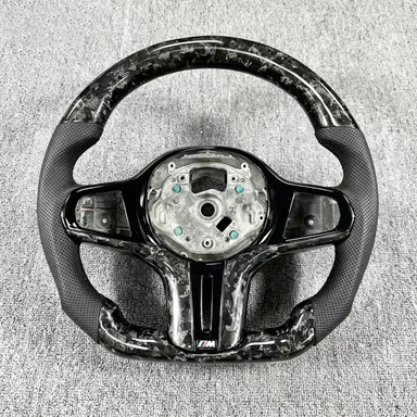 Real carbon fiber BMW steering wheel custom forged carbon fiber suitable for BMW G12 G06 G05 G11 G22 (20192026)-YG