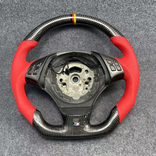 BMW M Sport M Performance Steering Wheel Gloss Carbon BMW E90 E91 E92 M3 M4 M5 Racing Steering Wheel