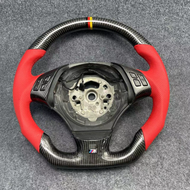 BMW M Sport M Performance Steering Wheel Gloss Carbon BMW E90 E91 E92 M3 M4 M5 Racing Steering Wheel