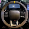 Custom Car Steering Wheel Braid Cover Non-Slip And Soft 100% Fit For GWM Haval Dargo 2021 2022 2023 Car Products Steering Wrap