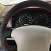 Custom Car Steering Wheel Cover 100% Fit For Toyota Land Cruiser Prado 120 2004-2009 Tacoma 2005-2011 Car Products Steering Wrap
