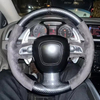 Custom Car Steering Wheel Cover A3 (8P) A4 (B8) A5 A8 A8 L Q7 RS 4 S4 S5 S6 Carbon Fiber Suede Steering Wrap Cover For Audi A3