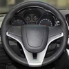 Custom Car Steering Wheel Braid Cover Non-Slip 100% Fit For Chevrolet Cruze 2009-2014 Aveo 2011-2014 Car Products Steering Wrap