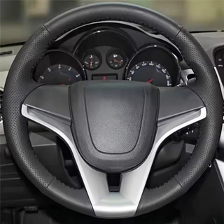 Custom Car Steering Wheel Braid Cover Non-Slip 100% Fit For Chevrolet Cruze 2009-2014 Aveo 2011-2014 Car Products Steering Wrap