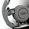 Gloss Carbon Audi RS Style Racing Steering Wheel Perforated Nappa Leather Audi A7 A8 Model Steering Wheel